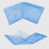Lot de 10 boîtiers CD simples bleus en plastique avec clips de fixation. 8