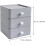 Three-layer Plastic Desktop Drawer Storage Box Large Capacity Organizer for Home and Office 2