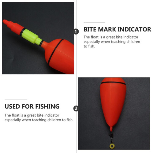 10pcs plástico mar de pesca flutuam Gadget de pesca leve 2