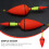10 stuks plastic zeevisdobbers, lichtgewicht visgadget 4