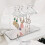 Ohrringhalter aus Acryl mit flachem Boden, elegantes Design 4