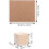 10er-Set quadratische Tischkartenhalter aus Holz, rustikal-elegantes Design 2