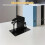 Cartoon Desktop Bookends Set, Metal Giraffe e Esquilo Book Holder para prateleiras e mesa 5