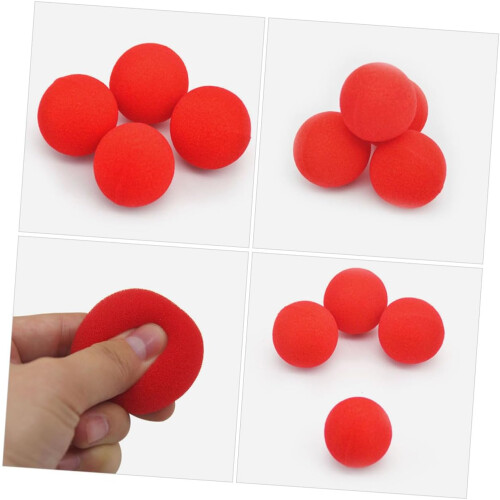 10pcs Red Enchanted Sponge Balls 4.5cm Soft Sponge Balls Trick Performance Props 2