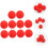 10pcs Red Enchanted Sponge Balls 4.5cm Soft Sponge Balls Trick Performance Props 6