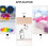 Plastic Paint Cups for Fine Art Classes 16pcs Painting Tools Set with Assorted Colors 5