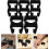 10 Stück Rattan-Stuhl-Sofa-Befestigungsclips, Ecksofa-Möbelclips, schwarzes Kunststoffmaterial, einfach 8