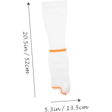 Calcetines de compresión talla XL, medias de compresión elásticas de uso médico para soporte profesional, talón blanco.