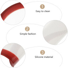 Tapis de cuisson rond en silicone pour four, antiadhésif et résistant à la chaleur