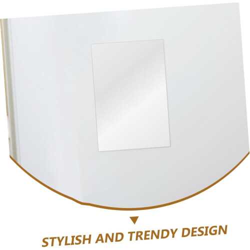 10pcs Rectangular Acrylic Mirror Sheets Self Adhesive Lightweight Decorative Wall Mirrors Resistant 2