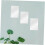 10pcs Rectangular Acrylic Mirror Sheets Self Adhesive Lightweight Decorative Wall Mirrors Resistant 4