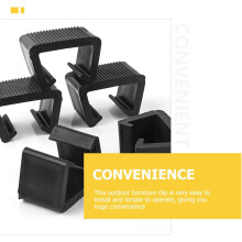 10pcs Outdoor Furniture Chair Clips Patio Sofa Clamps Plastic Fasteners Prevent Movement Simple