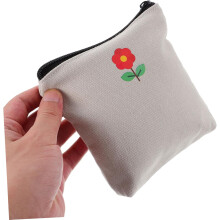 Saco de armazenamento de lençóis sanitários Bolsa de tampão portátil cinza clara decorativa