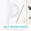 10pcs Protractors Bulk for Classroom Plastic Portable Measuring Ruler Half Circle Math Angle Tool 6