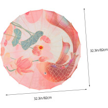 Asiatischer Seidenschirm, Papier geölt, traditioneller chinesisch-japanischer Stil