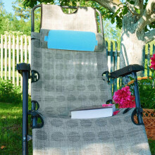 Lounge-Sesselkissen mit Gurt, leichtes, tragbares Polyesterkissen, elegantes himmelblaues Kissen