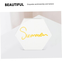 10 buc hexagonale acrilice reutilizabile din plastic pentru tablă decorativă de birou, lucrate manual, DIY