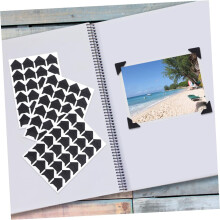 10 Blatt Vintage-Retro-Fotoeckenaufkleber aus Papier für Scrapbooking, verschiedene Farben, sicherer Halt, klassischer Stil