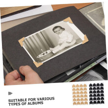 10 Blatt Vintage-Retro-Fotoeckenaufkleber aus Papier für Scrapbooking, verschiedene Farben, sicherer Halt, klassischer Stil