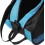 Roller Skates Bag with Three-Layer Storage Blue Semi-mesh Material Multi-Compartment Roller Backpack 8
