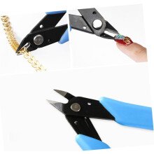 Alicates para quitar joyas de uñas, alicates de metal para decoración de uñas, color azul, herramienta profesional para manicura.