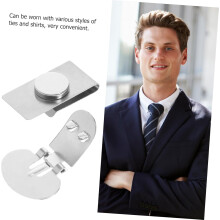 Unsichtbarer magnetischer Krawattenclip, unauffälliger Kragensteg für Herrenhemden, knitterfrei und sicherer Halt