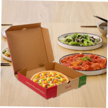 10 scatole di carta per pizza per uso alimentare e bar, custodie multiuso per alimenti, adatte