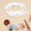 Snap Button Tape for DIY Crafting 2m White Plastic Sewing Snaps Trim 8