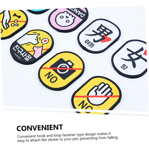 No Photographing Pet Identification Patch Removable Warning Decal 1
