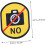 No Photographing Pet Identification Patch Removable Warning Decal 8