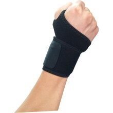 Bandă de susținere sport caldă pentru baschet, bandă de susținere pentru fitness, material absorbant negru