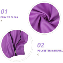 Bolsa reutilizable morada para ropa de cama de mascotas para gatos, bolsa de lavado que bloquea el pelo de las mascotas para proteger la lavadora.