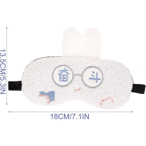 Plüsch-Augenmaske mit Gewicht, Schlafbrille mit Kühl- und Wärmetherapie 1