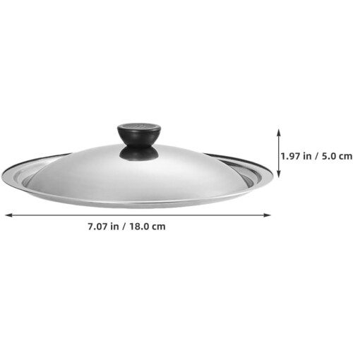 1 τεμάχιο ανταλλακτικό καπάκι κατσαρόλας 18cm από ανοξείδωτο ατσάλι 1