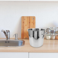 11,5-Liter-Edelstahl-Kochtopf mit Doppelgriffen und Deckel, robuster Metallkochtopf