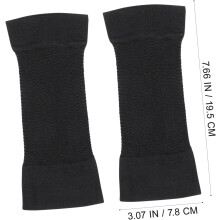 Schwarze, elastische Kompressions-Armstulpen zur Formung der Arme für Fitness und Muskelschutz