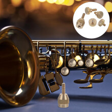 Gouden metalen bevestigingsschroeven voor saxofoonvervangingsonderdelen. Eenvoudig te installeren reparatieschroeven.