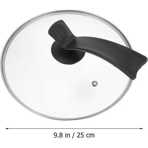 Stoßfester Glasdeckel mit Griff, kreativ gestalteter Frischhaltedeckel 1