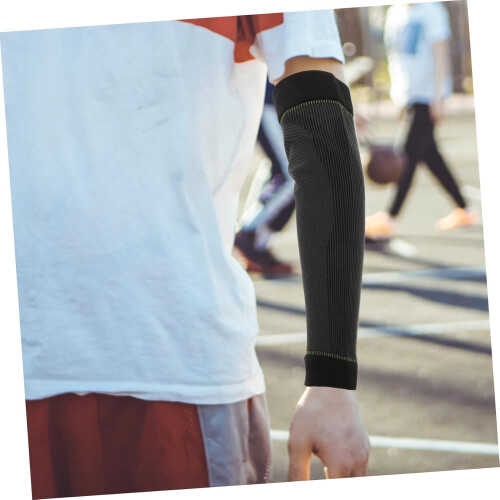 1 par de coderas transpirables para deportes, almohadilla de compresión para soporte de brazo 2