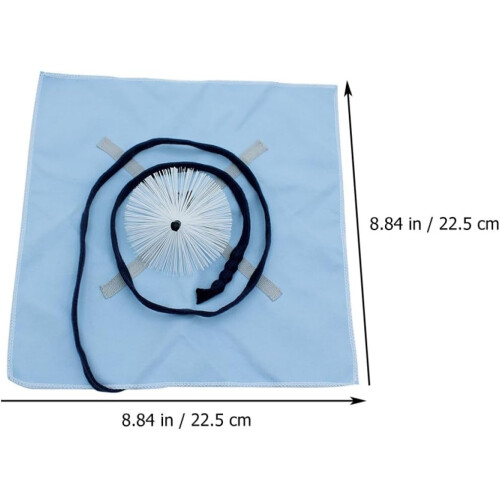 Saxophone Cleaning Cloth Precision Weaving Design Cotton Fiber Material Nylon Wire Convenient Pull through Tool 1