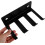 Supporto da parete singolo per bilanciere con 3 ganci per rack da squat, supporto verticale per bilanciere 4
