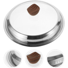 Topfdeckel aus Glas, 10,5 Zoll, Edelstahl, verhindert Überlaufen, optisches Design
