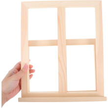 Student Easel Adjustable Wood Painting Easel Khaki Thick Solid Wood Tabletop Design Foldable Four