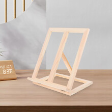 Estudante Easel Ajustável Madeira Pintura Easel Khaki Espesso Design de mesa de madeira sólida dobrável quatro