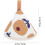 Protector triangular de algodón con aislamiento térmico para tapas de ollas y función antiescaldaduras. 2