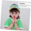 Cotton Sun Visor Hat Adjustable Green Fruit Embroidered Breathable Baseball Cap 2