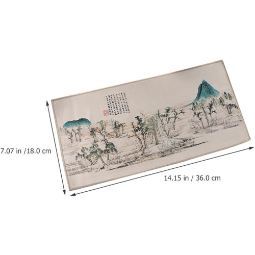 Torchons vintage en polaire corail, style chinois. 1
