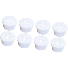 Cable Hole Cover Grommet Kit Easy to Replace White Rubber 8pcs