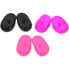 3 Pairs Silicone Ear Protectors Hairdressing Earmuffs Universal Design Hair Dye Ear Shield Waterproof for Home Personal Use and Salon