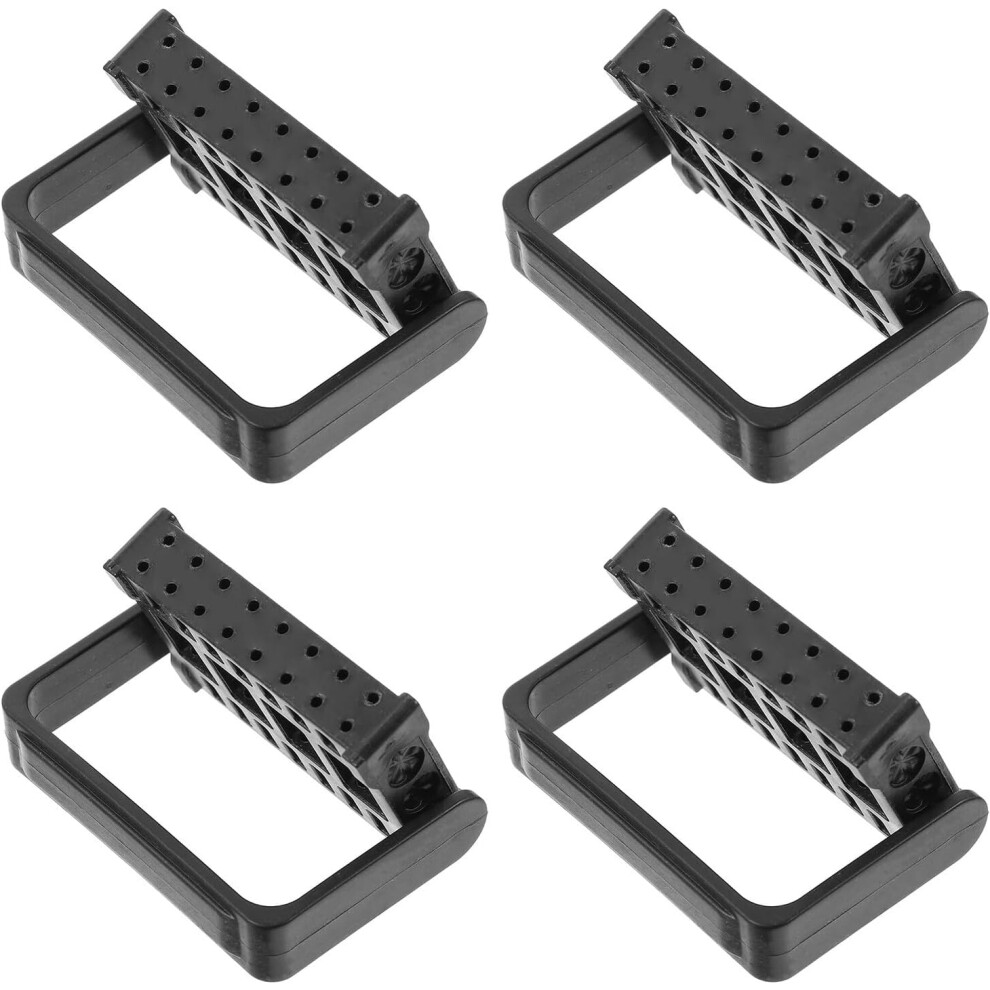 Hkhbjs 4Pcs Nail Drill Bit Holder Stand 16 Holes Dustproof Storage Case Organiz